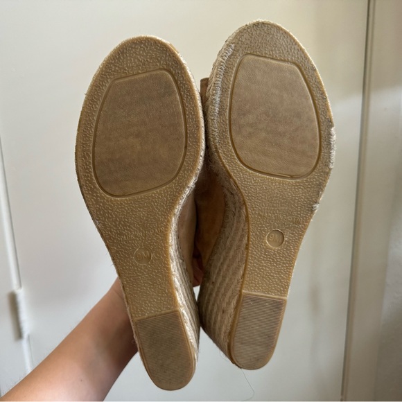 Vince Sutherland Platform Stitch Wedge Mules in Roasted Cashew - Picture 8 of 10